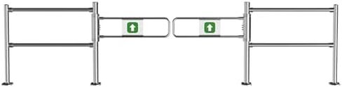 Automatic Rebound Swing Gate, Stainless Steel 1-Way Entrance Door, Durable Exit Device for Market, Library, Park - 360cm/142in, Easy Installation in Saudi Arabia