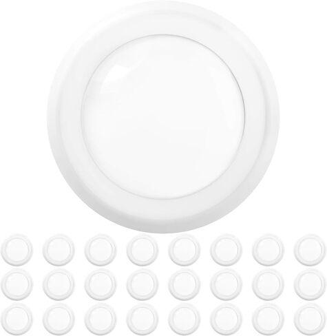 Sunco 24 Pack LED Disc Lights Ceiling 6 Inch, Flush Mount Disk Light, Recessed Can Lighting, 1050 LM, 15W (75W Equivalent), 6000K Daylight Deluxe, Dimmable, Damp Rated ETL. in Saudi Arabia