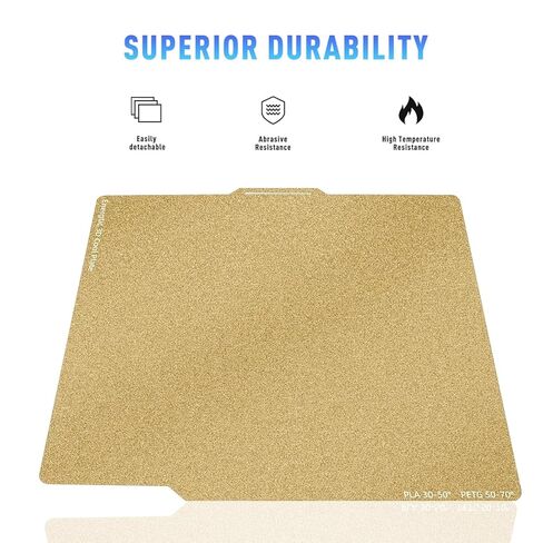 257 * 257mm 2 pcs A1 PEI Build Plate Double Sided Smooth Textured Heated Bed,Flexible Removable Spring Bed Plate for Bambu Lab A1/X1/X1C/X1E/P1P/P1S 3D Printer in Saudi Arabia