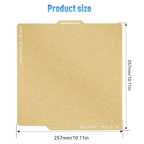 257 * 257mm 2 pcs A1 PEI Build Plate Double Sided Smooth Textured Heated Bed,Flexible Removable Spring Bed Plate for Bambu Lab A1/X1/X1C/X1E/P1P/P1S 3D Printer in Saudi Arabia