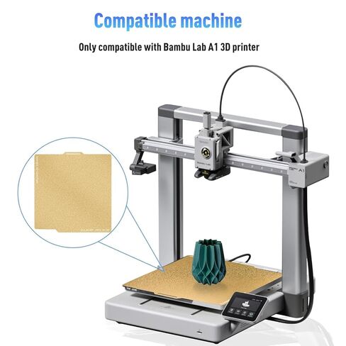 257 * 257mm 2 pcs A1 PEI Build Plate Double Sided Smooth Textured Heated Bed,Flexible Removable Spring Bed Plate for Bambu Lab A1/X1/X1C/X1E/P1P/P1S 3D Printer in Saudi Arabia