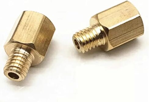 1pc M8x1mm-1/4" BSP Female To Male Straight Brass Pipe Connector IHNIEAEW in Saudi Arabia