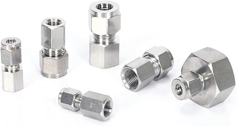 1 قطعة أنبوب صالح O/D 8 مللي متر إلى 1/2 "BSPP أنثى 304 الفولاذ الطويق هوائي ضغط الهواء المناسب IHNIEAEW in Saudi Arabia