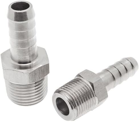 1PC 20mm Hose 1/2" BSP Male Thread 304 Stainless Steel High Pressure Pipe Fitting IHNIEAEW in Saudi Arabia