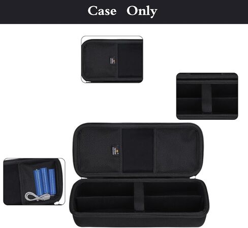 Aproca Case Compatible with talomen / ECHOMUSSY / JBL Wireless Two Microphone System, Handheld Dual Mic Storage Bag for Receiver, Batteries and Other Accessories (Case Only ) in Saudi Arabia