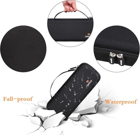 Aproca Case Compatible with talomen / ECHOMUSSY / JBL Wireless Two Microphone System, Handheld Dual Mic Storage Bag for Receiver, Batteries and Other Accessories (Case Only ) in Saudi Arabia