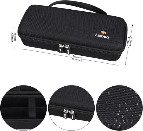 Aproca Case Compatible with talomen / ECHOMUSSY / JBL Wireless Two Microphone System, Handheld Dual Mic Storage Bag for Receiver, Batteries and Other Accessories (Case Only ) in Saudi Arabia