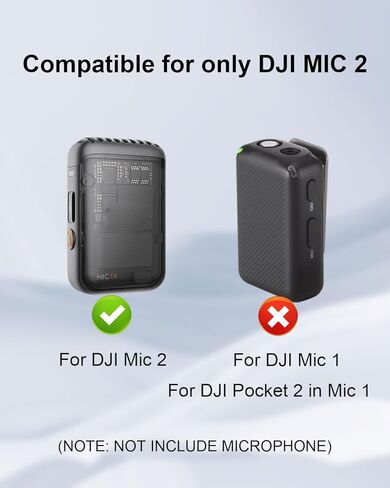 عبوتان من أغطية الزجاج الأمامي المكسوة بالفراء لـ DJI Mic 2، أغطية ميكروفون ملائمة خصيصًا لتقليل ضوضاء الرياح، استبدال الزجاج الأمامي للميكروفون المكسو بالفراء [ليس لـ DJI Mic وMini] in Kuwait