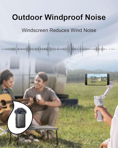 عبوتان من أغطية الزجاج الأمامي المكسوة بالفراء لـ DJI Mic 2، أغطية ميكروفون ملائمة خصيصًا لتقليل ضوضاء الرياح، استبدال الزجاج الأمامي للميكروفون المكسو بالفراء [ليس لـ DJI Mic وMini] in Kuwait