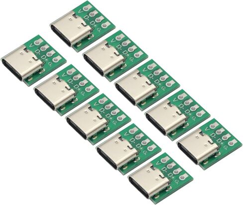 10 قطعة لـ USB 3.1 نوع C موصل 16 دبوس اختبار لوحة دارات مطبوعة محول 16P مقبس توصيل in Saudi Arabia