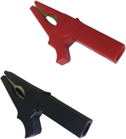 Full Insulated Alligator Clip with 4mm Socket Banana Jack Copper Test Clamp Wire Clip Alligator Clips 1000V 32A, (Length 55mm)10Pcs in Saudi Arabia
