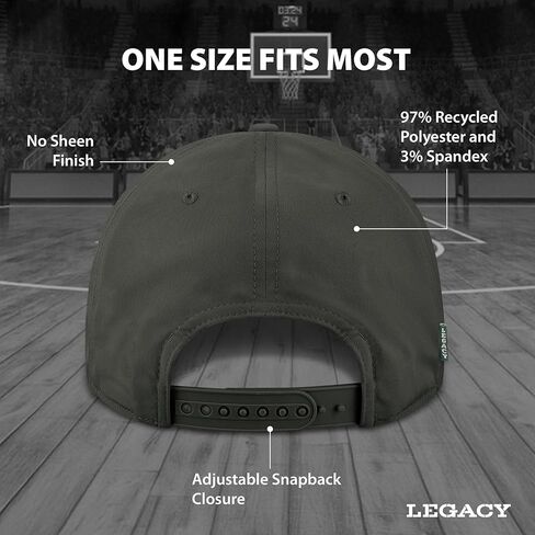 Legacy NCAA Officially Licensed Rope Hat, Indiana Hoosiers CFP National Champions, Caddy Adjustable, One Size Fits Most Black in Saudi Arabia