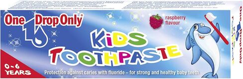 One Drop Only Kids Toothpaste for Children Ages 0-6 – Gentle Baby & Toddler Toothpaste for Milk Teeth, Raspberry Flavor, Kids Cavity Protection & Enamel Care, 50 ml / 1.69 fl oz, German Dental Care in Saudi Arabia