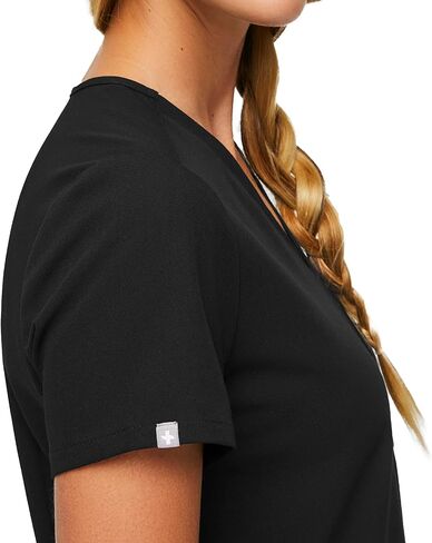 FIGS Catarina One-Pocket Scrub Top for Women - Black, 2XL in Saudi Arabia