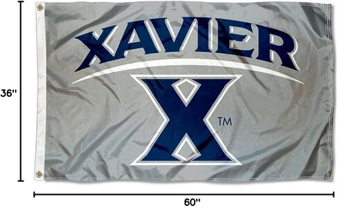 علم جامعي كبير مقاس 3x5 من جامعة Xavier in Kuwait