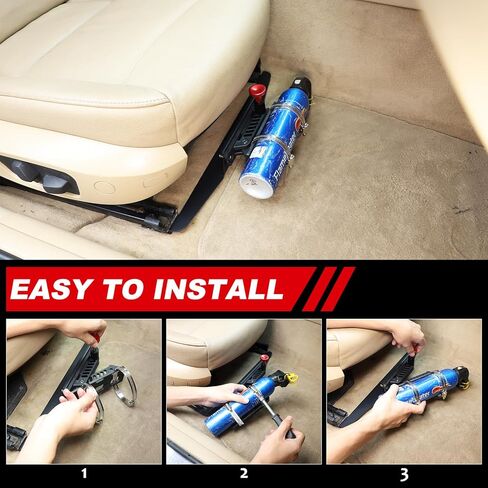 Car Fire Extinguisher Mount Braket Adjustable Collar Fire Extinguisher Holder for BMW 3 Series E90 E91 E92 E93,Co-Pilot Quick Release Roll Bar Extinguisher Holder Mount Accessories in Saudi Arabia