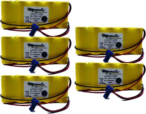 5 قطعة Sure-Lites SL026139, 026-139,17934-P، بطارية بديلة للإضاءة في حالات الطوارئ in Kuwait