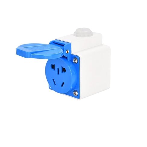 Five-Hole Waterproof Industrial Aviation and Socket Multi-Function 10A European Standard 2 core 16A(16A 3 Hole Surface Mounted) in Saudi Arabia