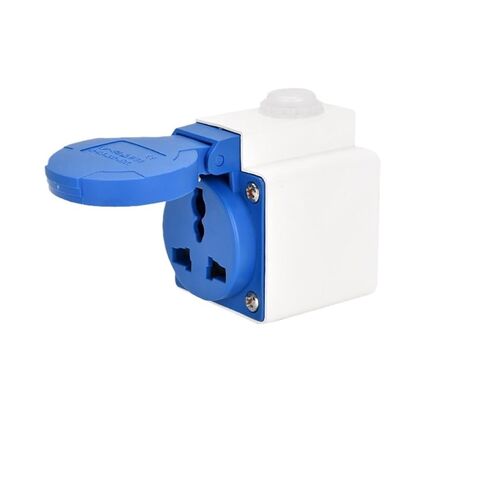 Five-Hole Waterproof Industrial Aviation and Socket Multi-Function 10A European Standard 2 core 16A(16A 3 Hole Surface Mounted) in Saudi Arabia