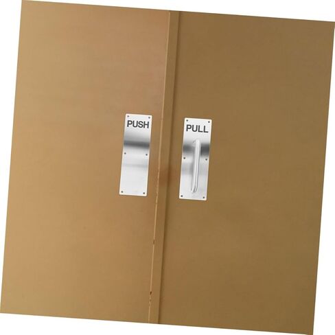 Veemoon 1set Stainless Steel Door Pull Plate Handle Elegant Push Pull Design for Use Versatile for Doors Cabinets Modern Finish Commercial Residential Applications in Saudi Arabia