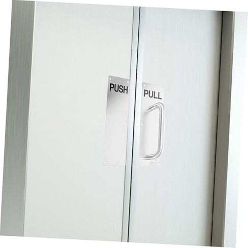 Veemoon 1set Stainless Steel Door Pull Plate Handle Elegant Push Pull Design for Use Versatile for Doors Cabinets Modern Finish Commercial Residential Applications in Saudi Arabia