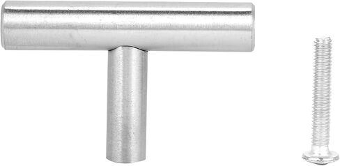 Kitchen Cabinet Door Handles, Cabinet Hardware Handles and Pulls Round T Bar Dresser Drawer Pulls Silver Cabinet Pulls for Furniture (50MM) in Saudi Arabia