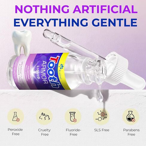 Cavity Healing Tooth Armor: Nano Hydroxyapatite Daily Care Drops for Tooth Surface Support - Gentle Oral Care for Sensitive Teeth Fluoride-Free 2 FL OZ (2.5 FL OZ) in Saudi Arabia