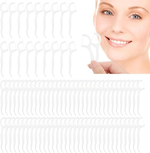 2400 Count Professional Dental Floss Picks for Teeth Travel Pack Bulk, High Toughness Picks Flosser for Adults Teeth Cleaning Dental Flossers for Family, Easy Grip Handle, Tight Space Cleaning in Saudi Arabia