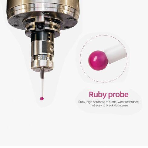 XUNKUNER CNC Probe Stylus M4 Thread، رأس كرة روبي 6 مم، طول 50 مم، جذع سيراميك صلب، دقة عالية 0.001 مم لمسبار اللمس CNC وCMM in Kuwait