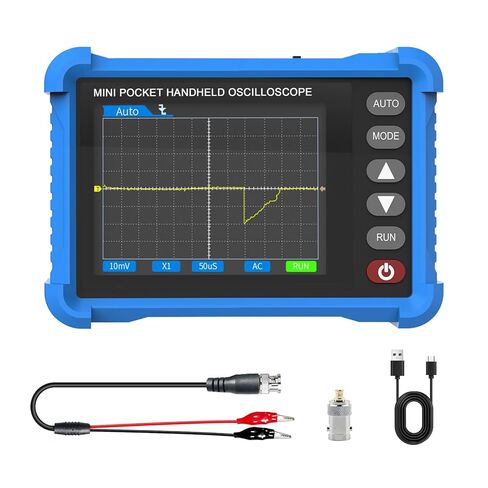 Handheld Oscilloscope, 2.8" TFT Digital Tablet Oscilloscope with 250KHz Bandwidth, 2.5MS/s High Sampling Rate, Auto Trigger, Portable Mini Oscilloscope Kit for Home, Electricians, DIYer in Saudi Arabia