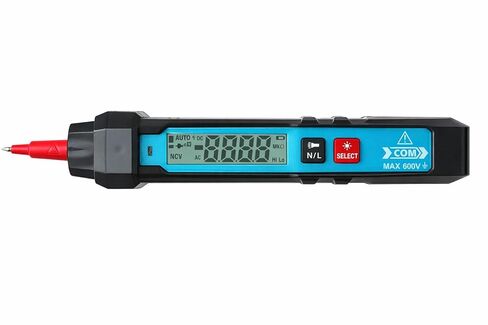 ALLOSUN Mini 3 1/2-Digit True RMS Digital Multimeter with Data Hold, Backlight, Auto Power Off & Non-Contact AC Voltage Detection EM3218A in Saudi Arabia