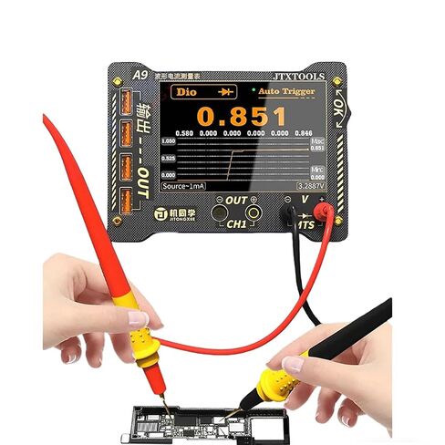 DIYPHONE A9 منحنى الموجي متعدد الوظائف قياس متر عالية الدقة الهاتف الجهد الحالي اختبار 0-36V العرض الرقمي اختبار للهاتف المحمول اللوحة الأم الجهد الحالي قياس الصمام الثنائي in Saudi Arabia