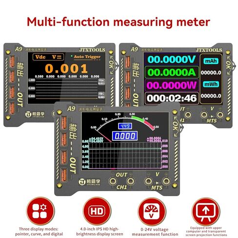 DIYPHONE A9 منحنى الموجي متعدد الوظائف قياس متر عالية الدقة الهاتف الجهد الحالي اختبار 0-36V العرض الرقمي اختبار للهاتف المحمول اللوحة الأم الجهد الحالي قياس الصمام الثنائي in Saudi Arabia