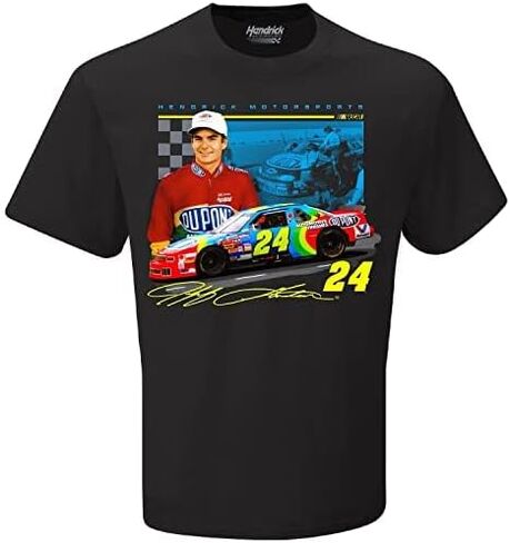 Jeff Gordon #24 NASCAR Rainbow Warrior Horsepower Black Shirt in Saudi Arabia