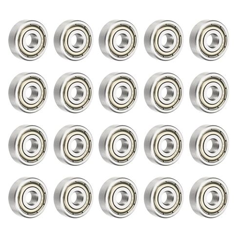 uxcell 10 Pcs 696ZZ Deep Groove Ball Bearings, 6 x 15 x 5mm Silent Chrome Steel Double Shield Bearing for Electric Motor, Home Appliances, Industrial Machinery in Saudi Arabia