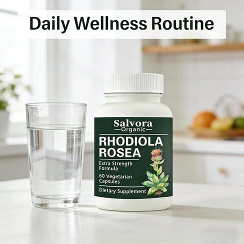 Rhodiola Rosea, Rhodiola Rosea Supplement,Non-GMO,60 Capsules (1PCS) in Saudi Arabia
