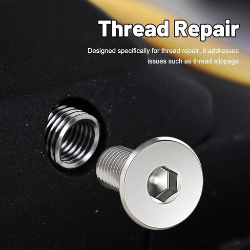 150Pcs/Box 304 Stainless Steel Thread Repair Kit with Helicoil Inserts for M3 M5 M6 M8 Automotive Maintenance Tools (Silver, 12.8x6.8x2.3cm) in Saudi Arabia