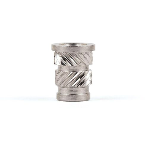 E-Z LOK Threaded Inserts for Plastic, 8-32, Straight, Flanged, Stainless Steel Threads, Heat-Stake Installation, Pack of 25, FL-832-HI-CR in Saudi Arabia