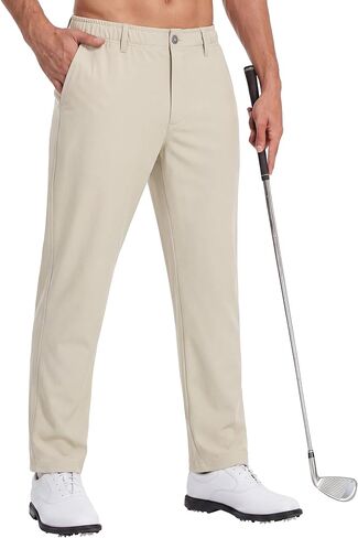 Foucome Men's Golf Pants 30“ Comfy Work Dress Pants Lightweight Casual Slacks Trousers with Pockets in Saudi Arabia