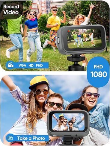كاميرا الجسم الصغيرة 1080 بكسل PX30، كاميرا الحركة القابلة للارتداء بحجم الإبهام، شاشة LCD 1.47 بوصة، بطارية 350 مللي أمبير في الساعة، تسجيل 90 دقيقة، تسجيل صوتي، تسجيل حلقة للدراجة، خوذة الدراجة النارية والأنشطة الخارجية (أسود) in Kuwait