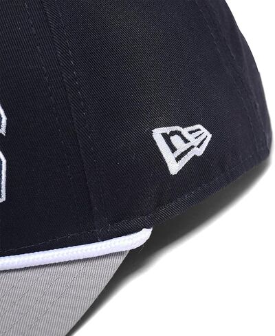 قبعة New Era NY New York Yankees 9FORTY M-Crown Snapback، قبعة قابلة للتعديل باللون الأزرق الداكن والرمادي in Saudi Arabia