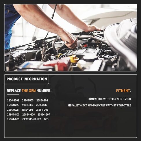 1206-4301 36V 350A Golf Carts Controller Compatible with Curtis Golf Cart E-Z-GO EZGO Medalist TXT, Series ITS 5 Pins 36 V 1994-2019 Replace 25864G09 in Saudi Arabia