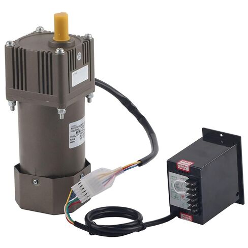 Electric Gear Motor Walfront AC 220V 90W Single Phase Asynchronous Gear Motor High Torque Deceleration Adjustable Speed 5K/10K/20K/50K/100K RPM Optional(20k) in Saudi Arabia