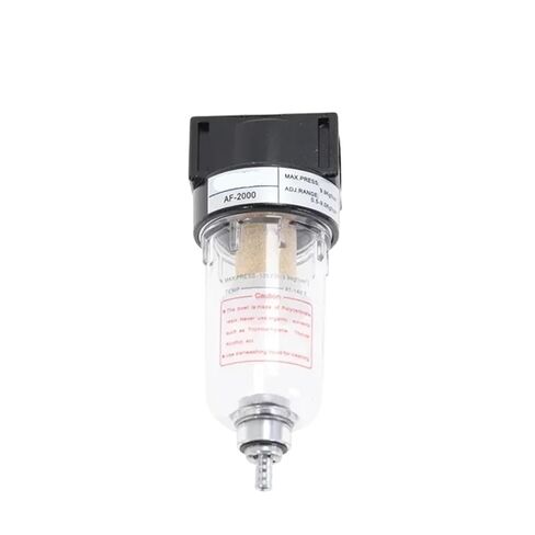 AF2000 1/4 Pneumatic Preparation Unit Air Filter Air Source Processor Copper Core Oil-Water Separator Automatic Drainer(AF2000+PC12-02x2) in Saudi Arabia