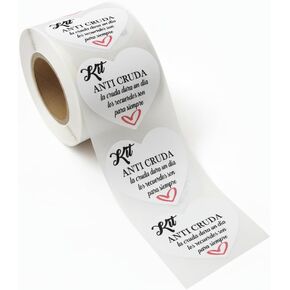 100 Round “Kit Anti Cruda" Labels – 4 cm Spanish Hangover Kit Stickers for Wedding Welcome Bags and Party Favors (Round Design) in Saudi Arabia