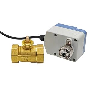 صمام كروي نحاسي كهربائي ثنائي الاتجاه مزود بوظيفة التبديل اليدوي AC/DC 12V/24V/220V 1 قطعة (24VDC_CR02) in Kuwait