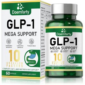 ملحق GLP-1، يتم تنشيط GLP-1 مع 10 مليار وحدة تشكيل مستعمرة من البروبيوتيك متعدد السلالات. Naturally GLP1 Production, كبسولات بروبيوتيك GLP-1 للنساء والرجال، 60 حبة GLP-1 سهلة البلع in Kuwait