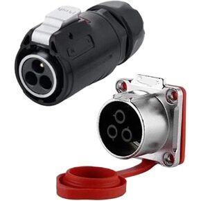 3 pin power connector male and female socket waterproof heavy duty in Saudi Arabia