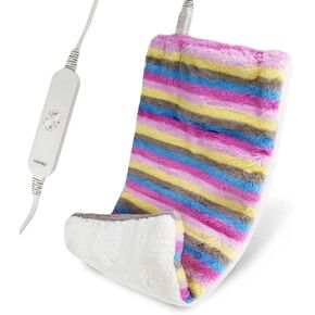XL Electric Heating Pad for Back Pain Relief - 12 Heat Levels, 8 Timers, Moist Heat Option, Cute Plush Heat Pad, Gifts for Women, Men, Mom, Machine Washable-PR01(12" x 24",Pink) in Saudi Arabia