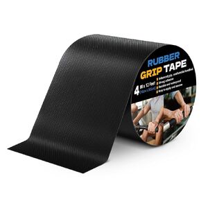 Rubber Grip Tape, 1 in x 22 Ft Black Ultra-Thin Strong Adhesive Non-Slip Tape, Anti-Slip Grip Tape for Handles, Waterproof Heat Resistant Cushion Grip, Comfortable in Hands in Saudi Arabia